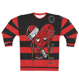 LOVE hurts ❤️🩹 Black/red Unisex Sweatshirt