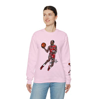 Jordan Dunk Contest Drawing🐐🏀Unisex Heavy Blend™ Crewneck Sweatshirt