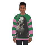 Aaliyah 🎙️👸🏽 green/pink Unisex Sweatshirt