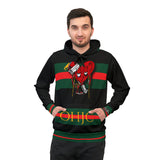 LOVE hurts ❤️‍🩹🖤 Black Designer Unisex Hoodie