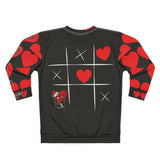 LOVE ALL OVER ❤️‍🩹❤️🖤 BLACK Unisex Sweatshirt