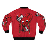 LOVE hurts ❤️‍🩹 red Bomber Jacket