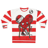 LOVE hurts ❤️‍🩹 Red/white Unisex Sweatshirt