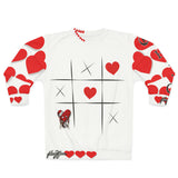 TicTacToe ❤️‍🩹❤️🤍 WHITE Unisex Sweatshirt