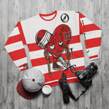 LOVE hurts ❤️‍🩹 Red/white Unisex Sweatshirt