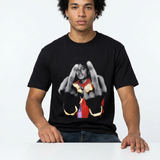 Unisex Oversized Tee — "Who’s Bad? Michael f u Ohjohnny" Graphic