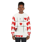 TicTacToe ❤️‍🩹❤️🤍 WHITE Unisex Sweatshirt