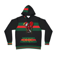 LOVE hurts ❤️‍🩹🖤 Black Designer Unisex Hoodie