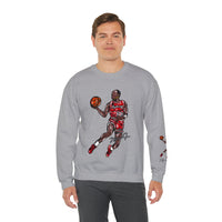 Jordan Dunk Contest Drawing🐐🏀Unisex Heavy Blend™ Crewneck Sweatshirt