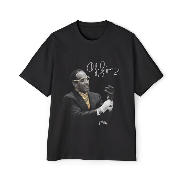 OJ NOT GUILTY 👨🏻‍⚖️🧤Men's Heavy Oversized Tee