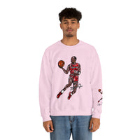 Jordan Dunk Contest Drawing🐐🏀Unisex Heavy Blend™ Crewneck Sweatshirt