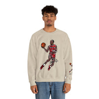 Jordan Dunk Contest Drawing🐐🏀Unisex Heavy Blend™ Crewneck Sweatshirt