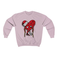 LOVE hurts ❤️‍🩹 Unisex Heavy Blend™ Crewneck Sweatshirt