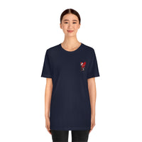 LOVE hurts ❤️‍🩹 small front logo Unisex Jersey Short Sleeve Tee