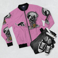 Black PANTHER  🖤🐆   Pink Bomber Jacket