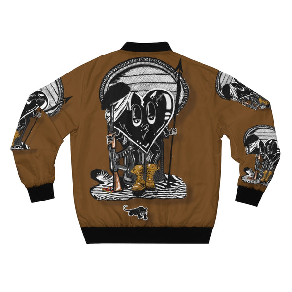 Black PANTHER  🖤🐆  Dark Brown Bomber Jacket