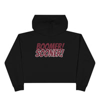 Boomer Sooner 🏈 OU Crop Hoodie