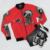 Black PANTHER  🖤🐆  Red Bomber Jacket