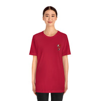 LOVE hurts ❤️‍🩹 small front logo Unisex Jersey Short Sleeve Tee
