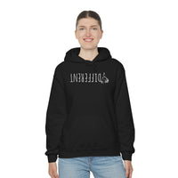“DIFFERENT” BLACK heart 🖤 Unisex Heavy Blend Hoodie