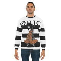 GOOD knees 🐼 black/white striped Unisex Sweatshirt