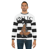 GOOD knees 🐼 black/white striped Unisex Sweatshirt