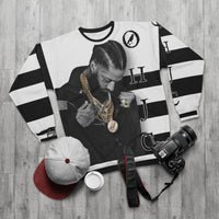 NIPSEY 🏁 Black/white Unisex Sweatshirt