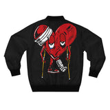 LOVE hurts ❤️‍🩹 (small front logo) BLACK Bomber Jacket