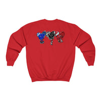 LOVE trio ❤️‍🩹🖤💙 Unisex Heavy Blend™ Crewneck Sweatshirt