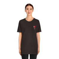 LOVE hurts ❤️‍🩹 small front logo Unisex Jersey Short Sleeve Tee