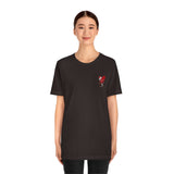 LOVE hurts ❤️‍🩹 small front logo Unisex Jersey Short Sleeve Tee