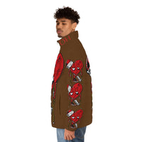 LOVE hurts ❤️‍🩹🍫chocolate Men's Puffer Jacket