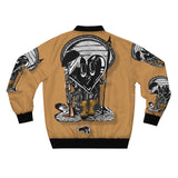 Black PANTHER  🖤🐆  Light Brown Bomber Jacket