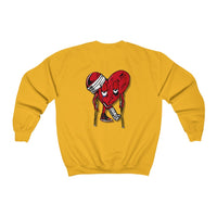 LOVE hurts Small logo ❤️‍🩹 Unisex Heavy Blend™ Crewneck Sweatshirt