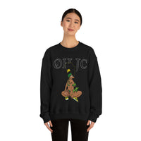GOOD knees🧎🏾‍♀️🇨🇬 green/yellow Unisex Heavy Blend™ Crewneck Sweatshirt