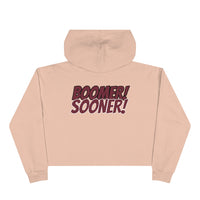 Boomer Sooner 🏈 OU Crop Hoodie
