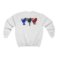 LOVE trio ❤️‍🩹🖤💙 Unisex Heavy Blend™ Crewneck Sweatshirt