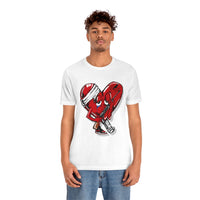 Protect your HEART ❤️‍🩹🔫Unisex Jersey Short Sleeve Tee