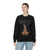 GOOD knees 🧎🏾‍♀️🐼 black/white Heavy Blend™ Crewneck Sweatshirt