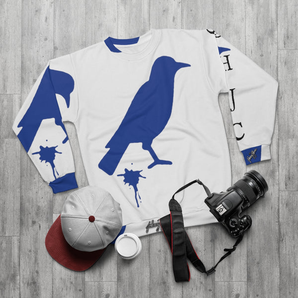 BLUE BIRD logo🔹🐦AOP Unisex Sweatshirt