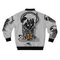 Black PANTHER  🖤🐆  Light gray Bomber Jacket