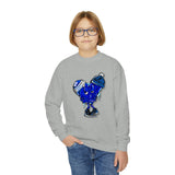 COLD hearted 🥶💙 Youth Crewneck Sweatshirt
