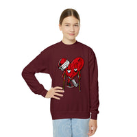 LOVE hurts ❤️‍🩹Youth Crewneck Sweatshirt