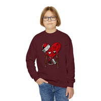 LOVE hurts ❤️‍🩹Youth Crewneck Sweatshirt