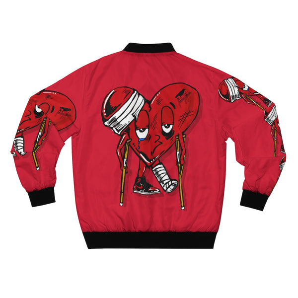 LOVE hurts ❤️‍🩹 red Bomber Jacket