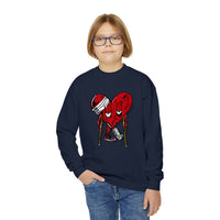 LOVE hurts ❤️‍🩹Youth Crewneck Sweatshirt