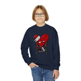 LOVE hurts ❤️‍🩹Youth Crewneck Sweatshirt