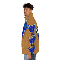 COLD hearted 🥶💙 light brown Men's Puffer Jacket