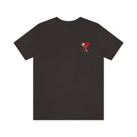 LOVE hurts ❤️‍🩹 small front logo Unisex Jersey Short Sleeve Tee