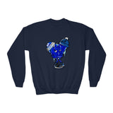 COLD hearted 🥶💙 Youth Crewneck Sweatshirt
